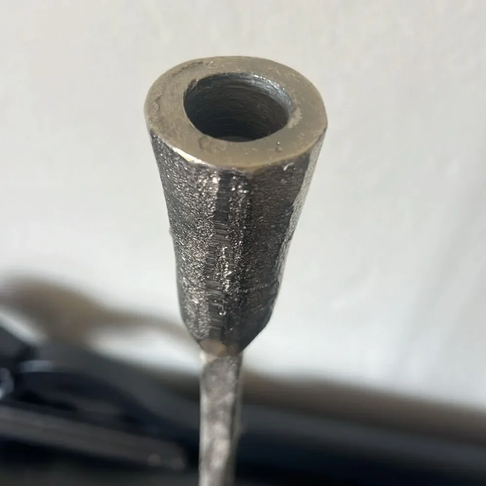 Pottery Barn Silver Candle Stick